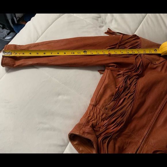 🍁Women's Genuine Leather Brown/Rust Thinsulated Lined jacket. Size Medium - Picture 7 of 10